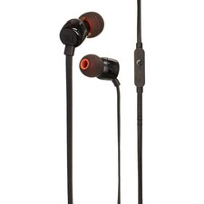 JBL TUNE 110 Wired Earbuds Stereo In-Ear Headphones with Mic 3.5mm Jack Black