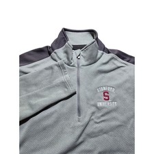 Under Armour Stanford University Pullover Half Zip Athletic Gray MD