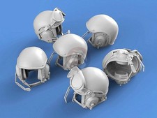 Royal Model 1/35 US Army Gentex CVC AFV Crew Helmets 3 Bare 3 w/Goggles 891