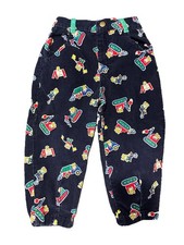 vintage OshKosh B'gosh blue corduroy pants with a "Mice at Work" Size 3T