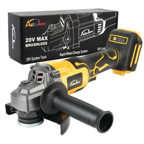 Cordless Brushless 4-1/2 Angle Grinder for Dewalt 20V Battery 9000 RPM Tool