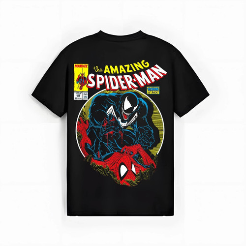 Marvel Spider-Man VS Venom Bloody Battle Comic Cover T-Shirt