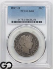 1897-O Barber Half Dollar PCGS G06 ** Better Date New Orleans Issue!