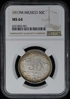 1917 Mexico 50 Centavos Silver — photo from another recent sale