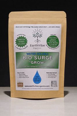EarthVibe Organics Bio Surge Grow - 5+ Billion Growth Microbes & Mycos per TSP!