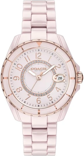 Orologio Coach Preston Ceramica 14503463 Donna Rosa