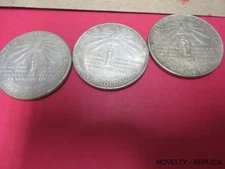 USA REPLICA COIN S. O. L. ELLIS ISLAND DOLLAR 1906 3 PIECES