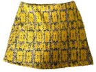 ZARA  WOMEN'S YELLOW PURPLE FUZZY FEATHERY MINI PARTY SKIRT SMALL NWOT 🌸 — photo 2