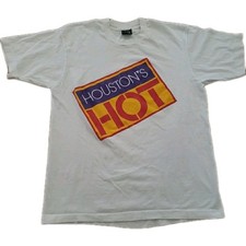 Vintage Houston's HOT Tshirt Tag Single Stitch Large USA Texas Screen Stars Best