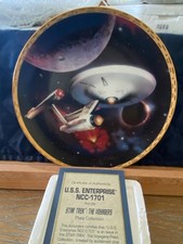 Hamilton Collection Star Trek USS Enterprise NCC-1701  The Voyagers Plate 1993