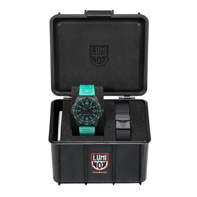 Luminox Pacific Diver Herren Quarzuhr XS.3124.N.SET schwarzes Zifferblatt Gummi 200M