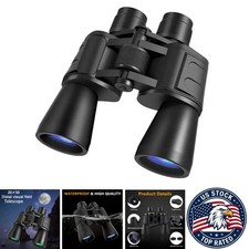 20x50 Long Range Binoculars Zoom HD BAK4 Prism High Magnification with FMC Lens
