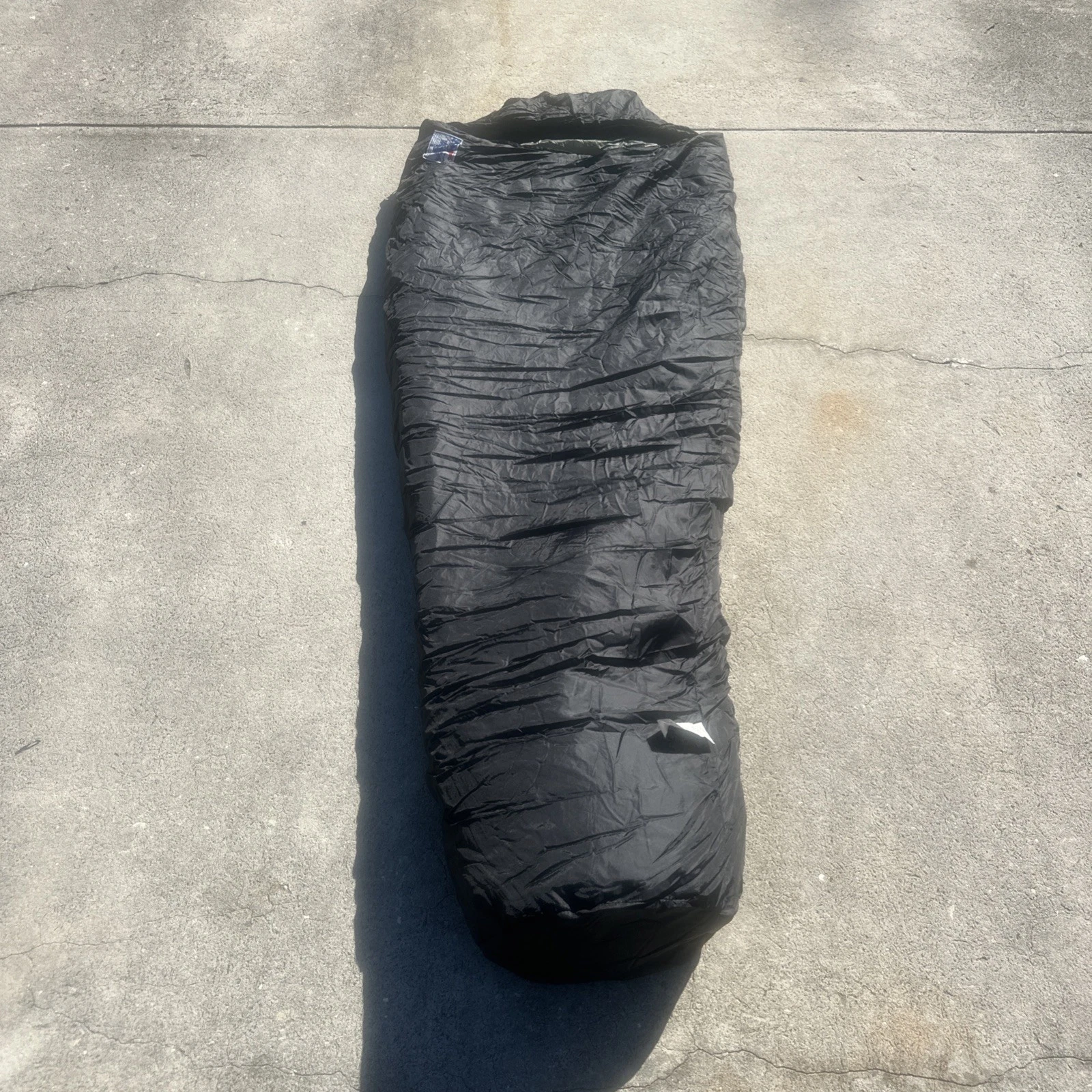 Wiggy's Super Light Sleeping Bag Mummy Style Black USA Made Lamilite Side Zip