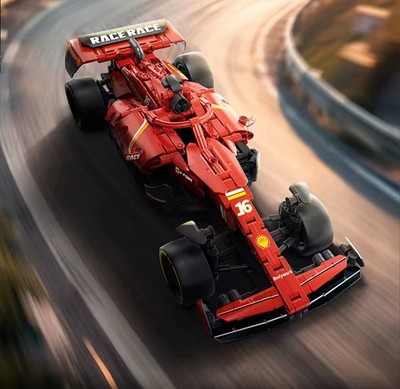 748PCS Pull Back F1 Racing Car Building Block Kit Movable Speed 1:14