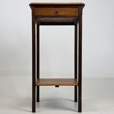 Antique 20th Century Small Edwardian Side Table In Oak ( AF-5526 )