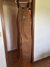 Carhartt Men  s Bibs Size Large Brand New Loose Fit