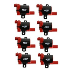 Msd 82638 Ignition Coil Blaster Ls Series Red 8-pack