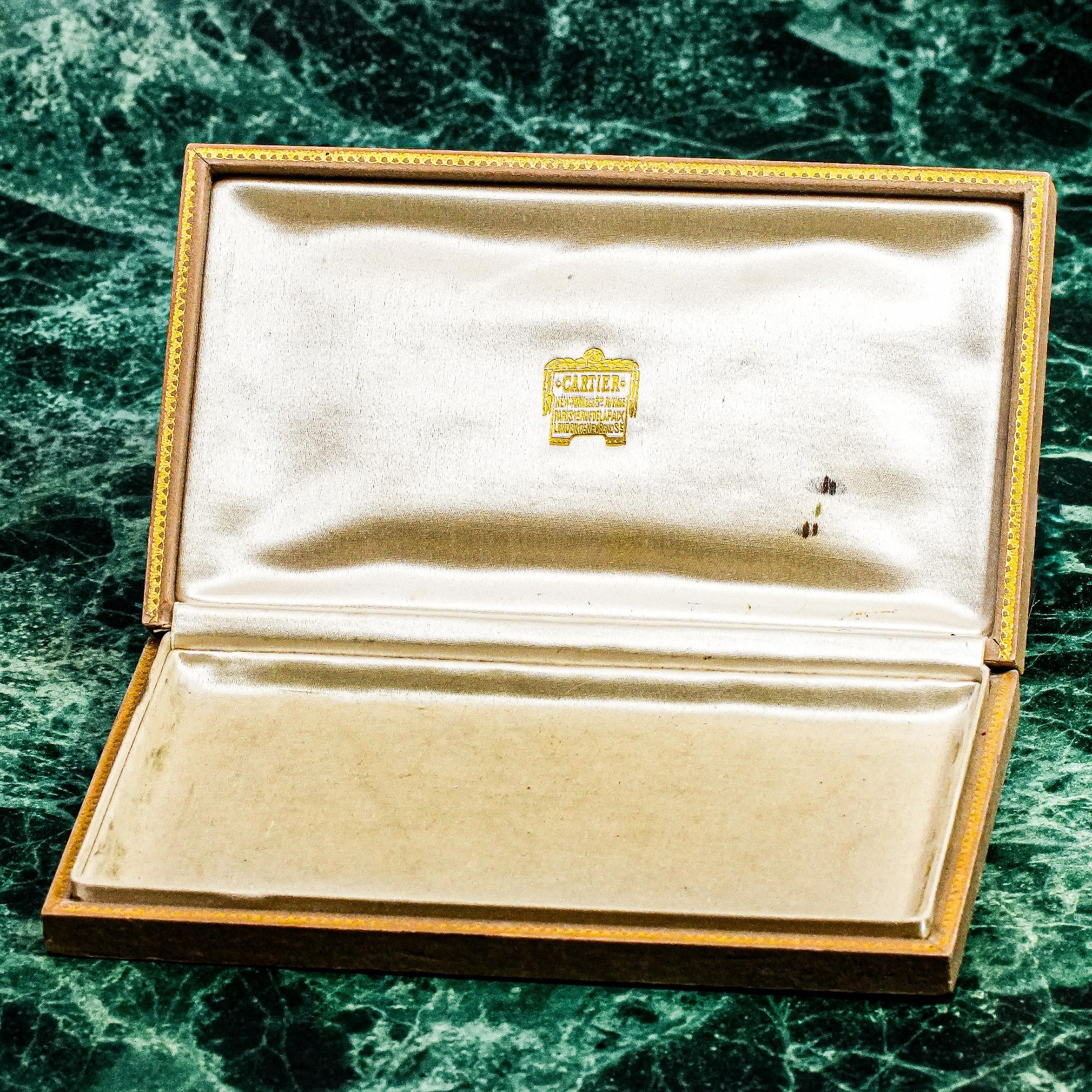 Rare Large Cartier Antique Jewelry Brooch Pin Necklace Luxury Presentation Box