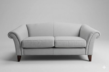 Laura Ashley Scroll arm Gloucester 2.5 seat sofa in Duck egg Blue