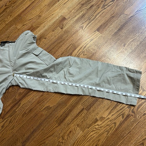 EMS Convertible Hiking Cargo Pants Mens 34x32 Khaki Nylon Zip Off Outdoor Shorts - Picture 7 of 7