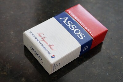 assos cigarettes International Assos - empty cigarette packet of 20