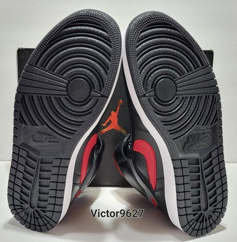 Size 13 Nike Air Jordan 1 Hi FlyEase Black/Smoke Grey Gym Red CQ3835-006 Mens - Picture 10 of 12