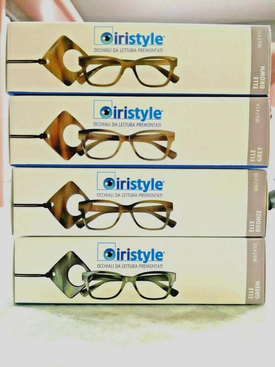 Iristyle occhiali da lettura con ciondolo e astuccio coordinato