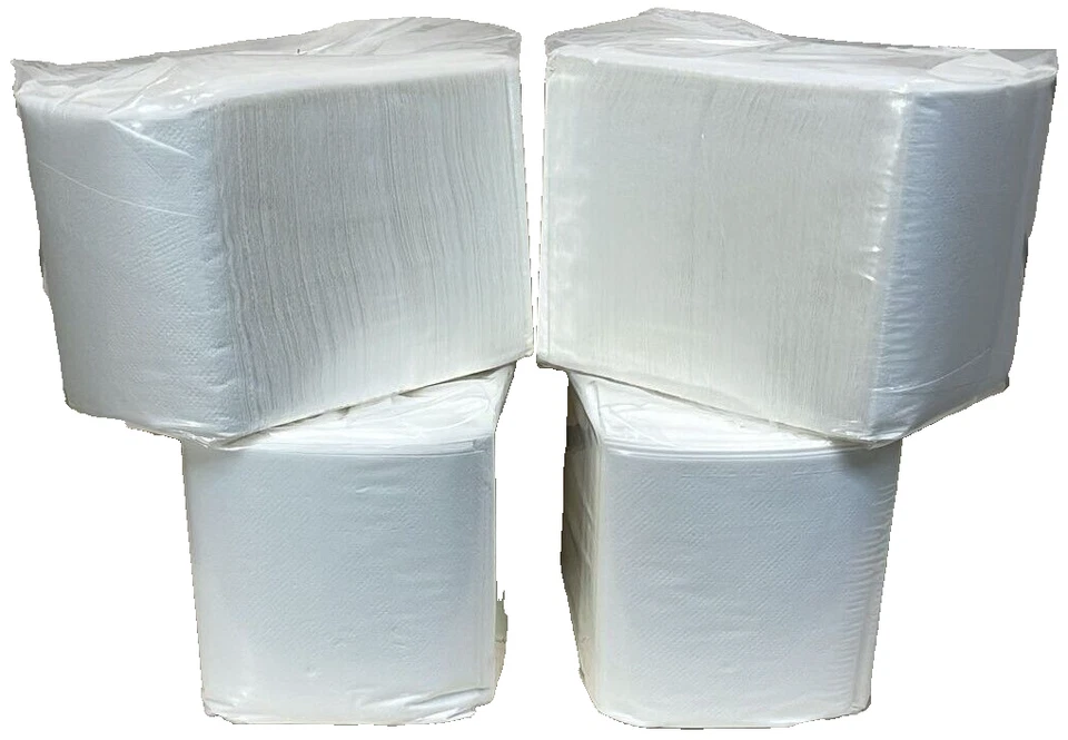 Servilletas para bebidas 9x9 blancas 1 capa (4/500) 2000 servilletas Foto 2 de 4