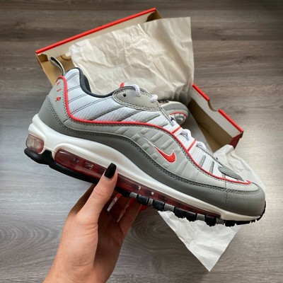 air max 98 grey red