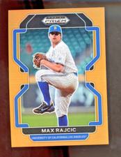 2022 Panini Prizm Draft Picks Neon Orange Prizm /50 Max Rajcic #PDP187 Cardinals