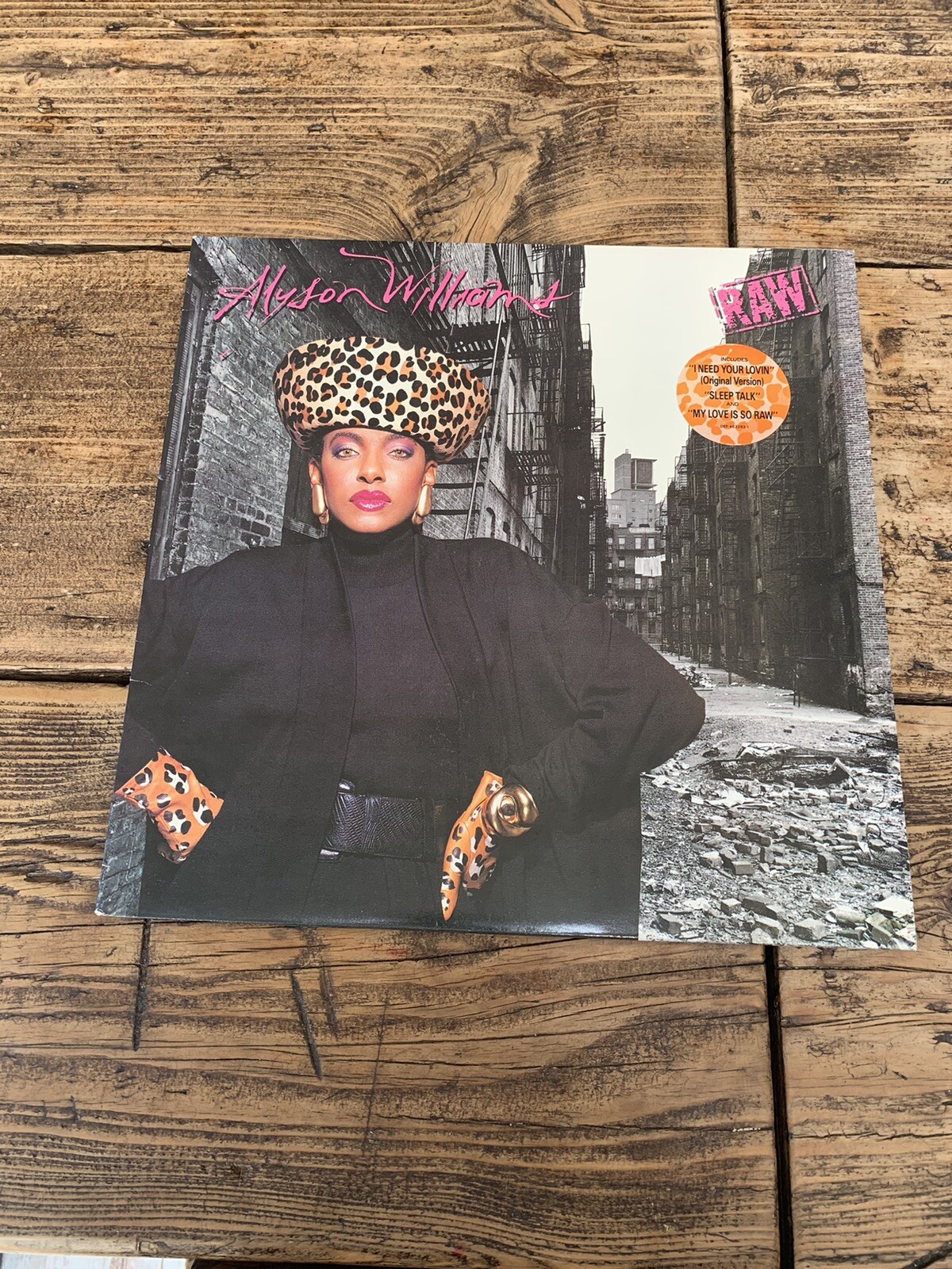 Alyson Williams Raw EX+ Vinyl LP & Inner R&B 80's Sleep Talk Plays Perfect 1st P