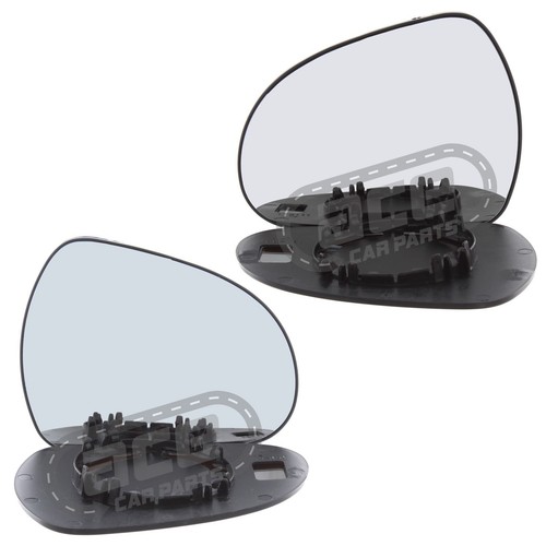 Peugeot 308 cc 20072015 Wing Door Mirror Glass Convex Clip On Pair