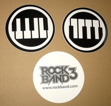3 x Rock Band 3 very rare promo Stickers Sticker