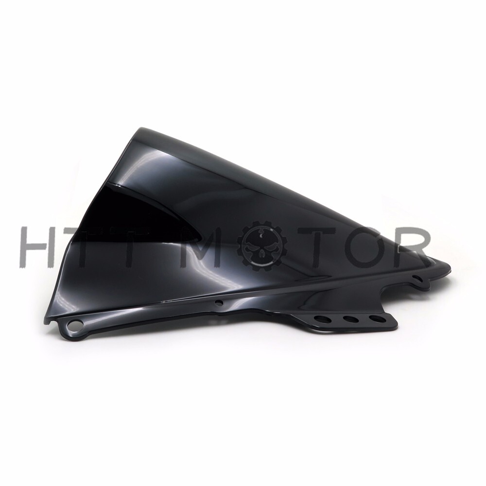 Black Double Bubble Windscreen For 2005-2006 Suzuki GSXR 1000 K5 K6 – Unbranded
