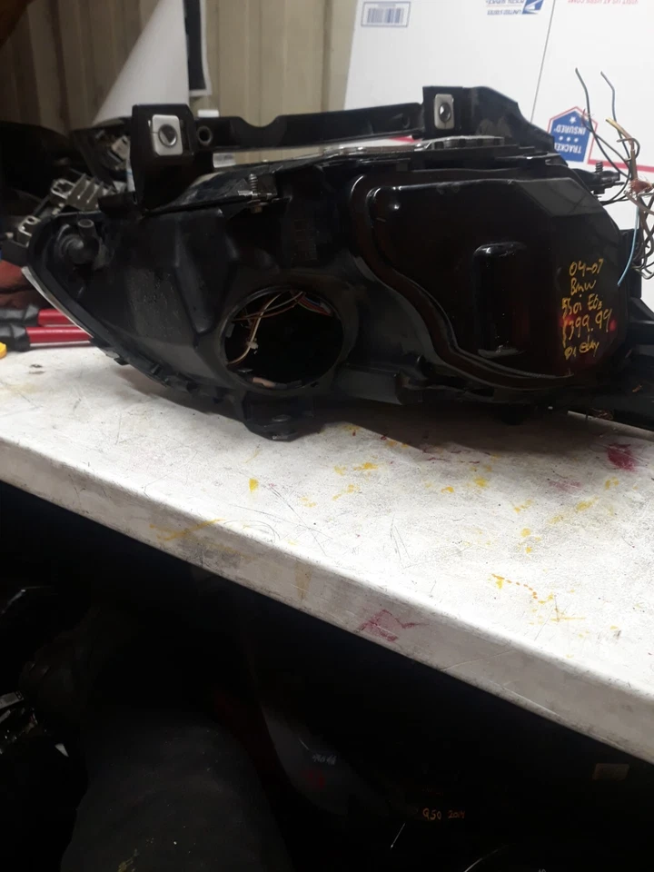 2004-2007 E60 宝马 5 系列左发球杆原始设备制造商氙气 HID 动态 AFS 车头灯良好 — 第 3/4 张图片