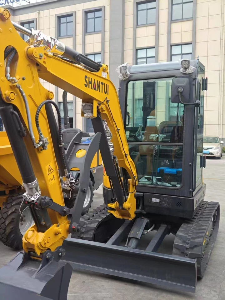 Miniexcavadora Shantui STE35SR pulgar hidráulico Yanmar motor diésel 25 hp aire cálido Foto 3 de 4