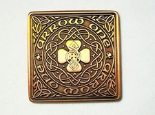 Arrow One - Celtic Shamrock - Antique Copper Finish - New Unactivated Geocoin