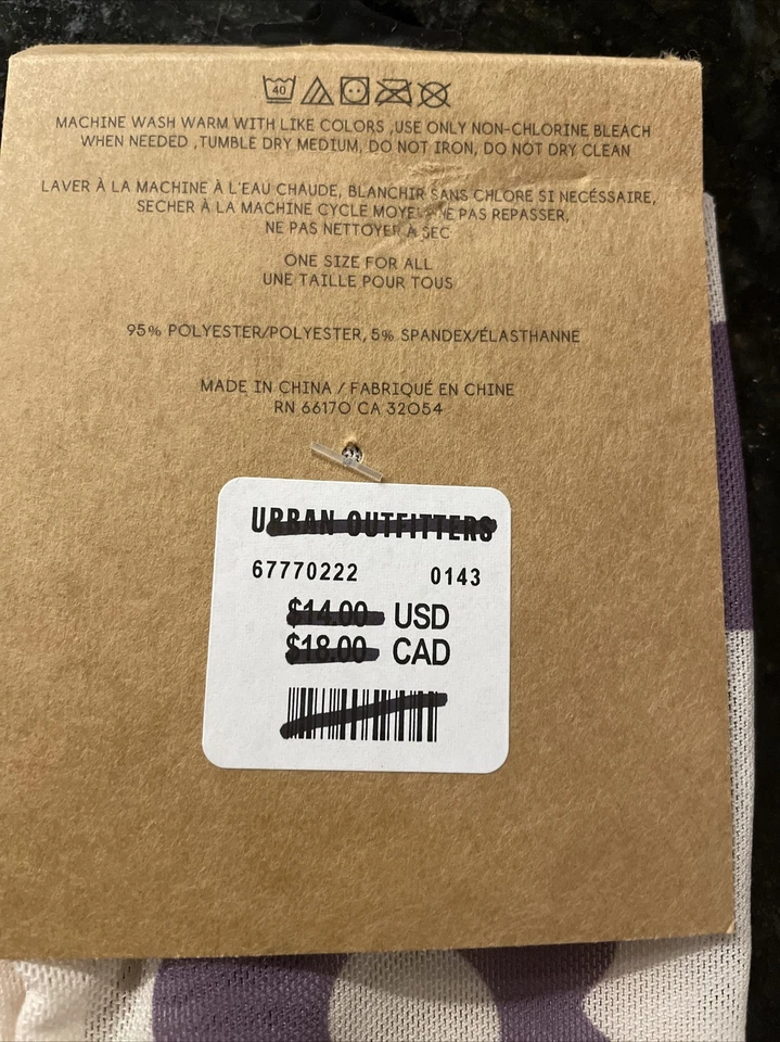 Calcetines Urban Outfitters marfil transparente con flores moradas, ¡nuevos! Foto 3 de 3