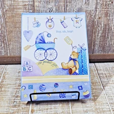 Leanin Tree Baby Greeting Card It's A Boy Gift Blue Congratulations