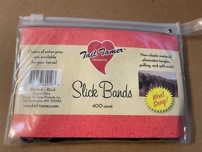400 count Slick Bands by Tail Tamer - Black
