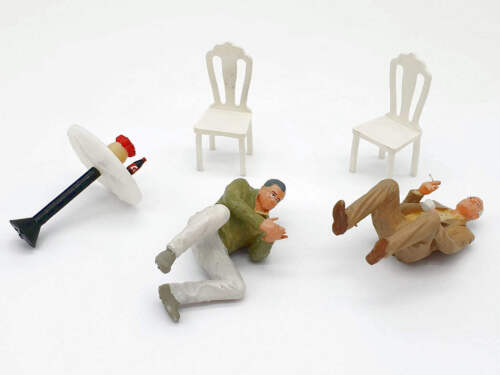Set Caffetteria Sedute Scala G 1:22,5 Figurine Iberplace 40007 Persone Modellismo - Foto 7 di 7