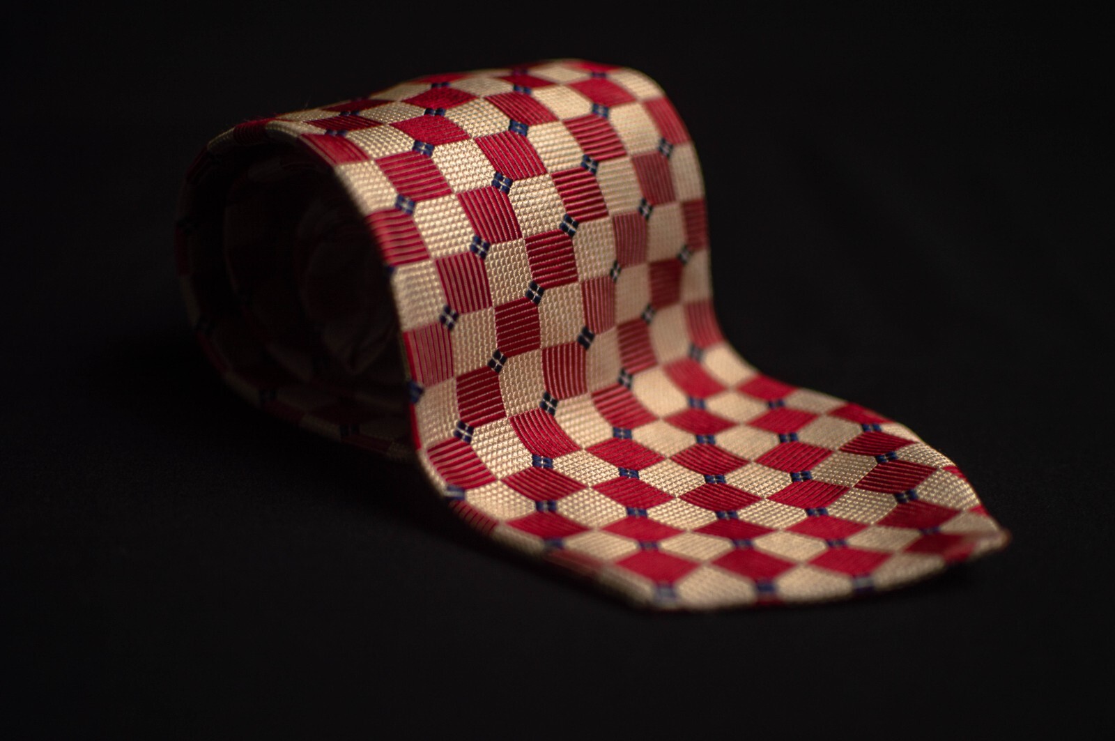 Mark Pendleton - Men's Red Square Pattern 100% Si… - image 3