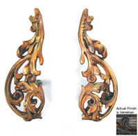 Hickory Manor House Open Leaf 2-pack Venetian Resin Curtain Decorative Holdbacks Hickory Manor House Open Leaf 2-pack Venetian Resin Curtain Decorative Holdbacks