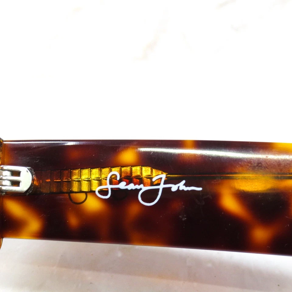 Очки солнцезащитные Sean John оправа SJLO2002-215 коричневые черепаховые с полным ободком квадратные 55-19-145 - Изображение 4 из 4