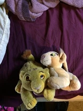 simba and nala plush lion king lot disney broadway the movie collection vintage 