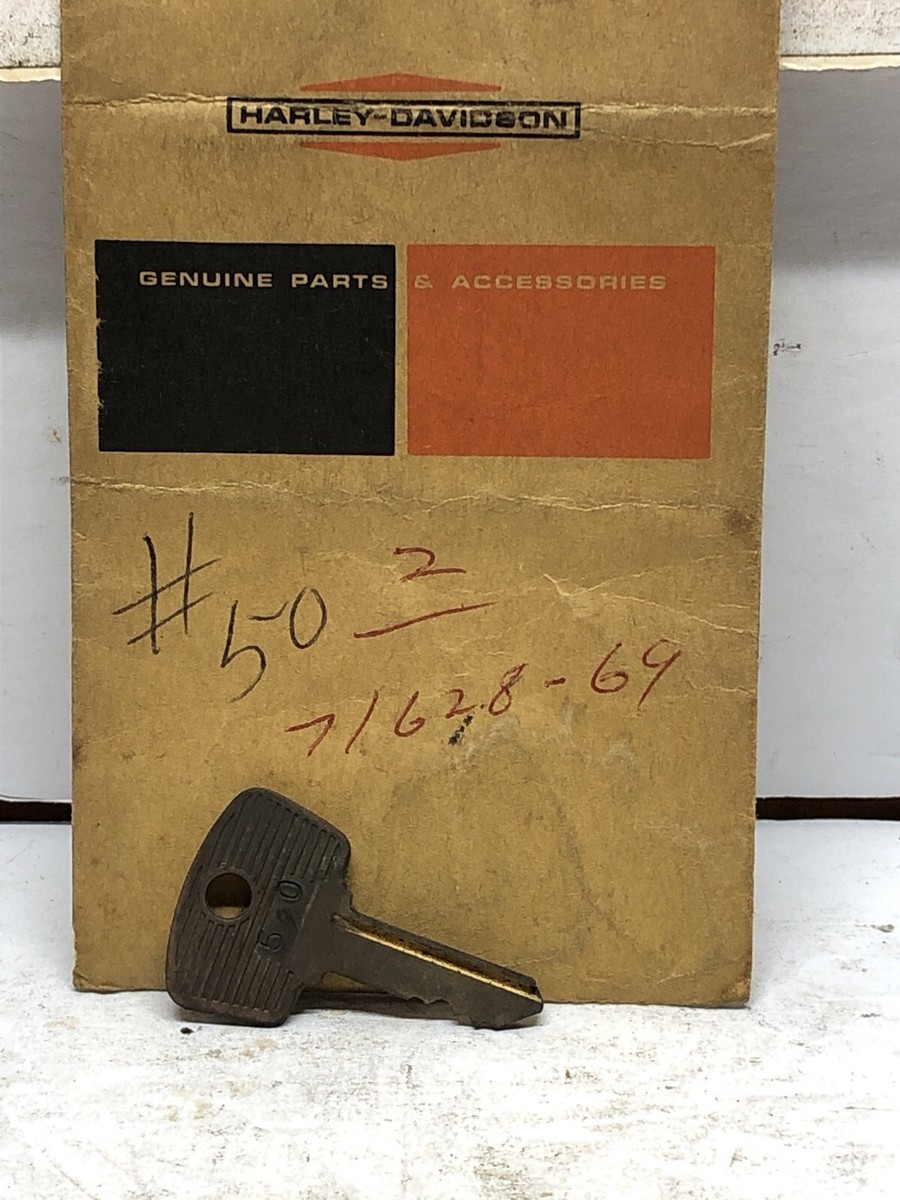 1 NOS Harley Davidson Key OEM 71628-69 #50 XL FX Panhead
