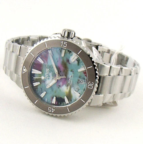 New 2025 Oris Aquis Date Upcycle Edition Steel 36mm 01 733 7770 4150-SET