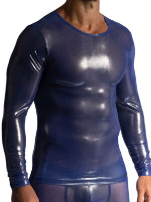 Manstore Long Sleeves M2433 Langarmshirt ice blue Gr. M neu mit Etikett und OVPM
