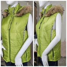 Masters Golf Padded Waistcoat, Detachable Fur Trim