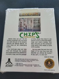 CHIP'S CHALLENGE Atari Lynx NEW Cartridge and Manual DAMAGED BOX Factory Sealed